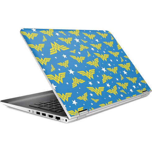 DC Comics Wonder Woman Logo Pattern HP Pavilion Skin