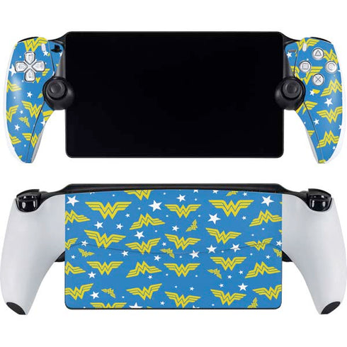 DC Comics Wonder Woman Pattern PlayStation Portal Remote Player Skin