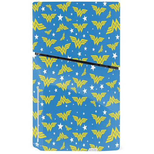 DC Comics Wonder Woman Pattern PS5 Slim Disk Console Skin