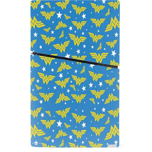 DC Comics Wonder Woman Pattern PS5 Slim Digital Edition Bundle Skin