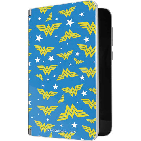 DC Comics Wonder Woman Logo Pattern Surface Duo Skin