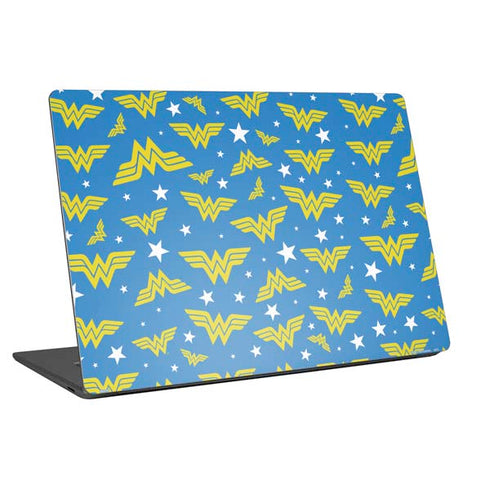 DC Comics Wonder Woman Logo Pattern Universal Laptop 16.6in (13.4 x 9.7in) Skin