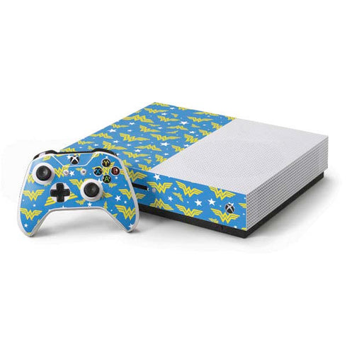 DC Comics Wonder Woman Logo Pattern Xbox One Skins