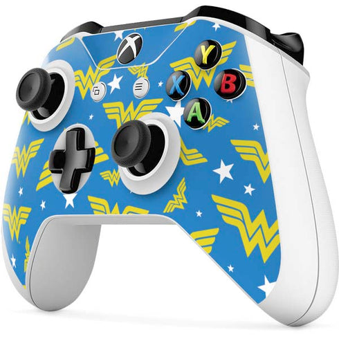 DC Comics Wonder Woman Logo Pattern Xbox One S Controller Skin