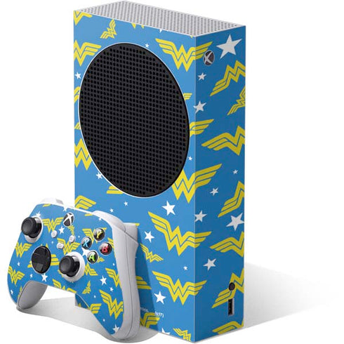 DC Comics Wonder Woman Logo Pattern Xbox Series S Skins
