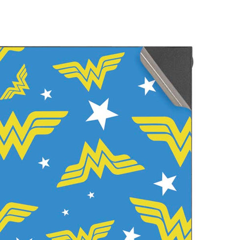 DC Comics Wonder Woman Logo Pattern Xbox Series X Console Skin