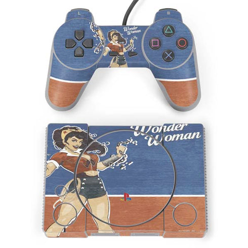DC Comics Bombshells Wonder Woman Bombshell PlayStation Classic Bundle Skin