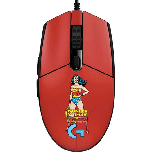DC Comics Wonder Woman Classic Art Pose G203 Prodigy RGB Wired Gaming Mouse Skin