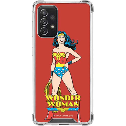 DC Comics Wonder Woman Classic Art Pose Galaxy A72 5G Clear Case