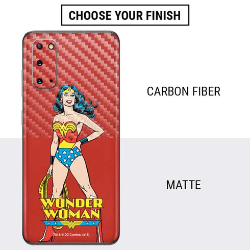 DC Comics Wonder Woman Classic Art Pose Galaxy S20 Skin