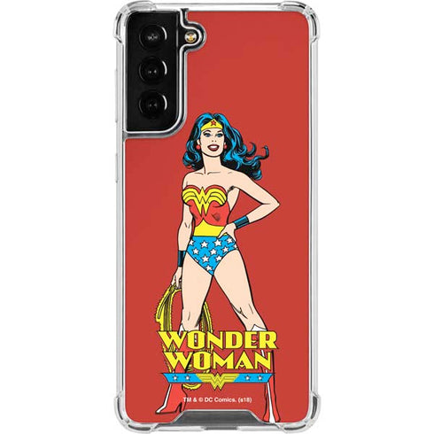 DC Comics Wonder Woman Classic Art Pose Galaxy S21 FE Clear Case