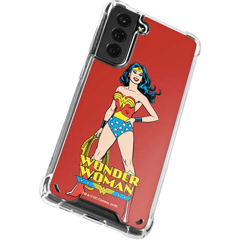 DC Comics Wonder Woman Classic Art Pose Galaxy S21 Plus 5G Clear Case