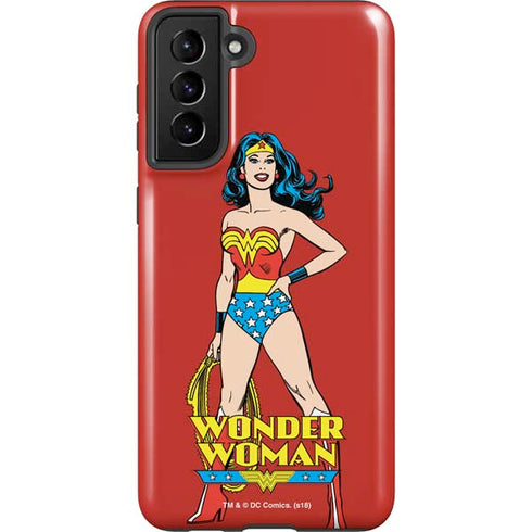 DC Comics Wonder Woman Classic Art Pose Galaxy S21 Plus 5G Pro Case