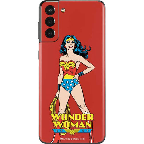 DC Comics Wonder Woman Classic Art Pose Galaxy S21 Plus 5G Skin