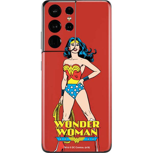 DC Comics Wonder Woman Classic Art Pose Galaxy S21 Ultra 5G Skin