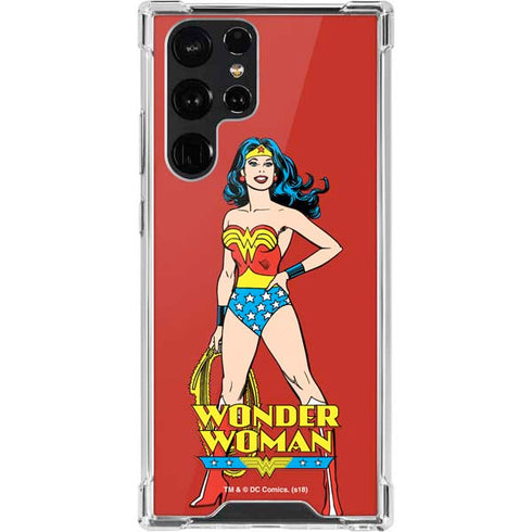 DC Comics Wonder Woman Classic Art Pose Galaxy S22 Ultra Clear Case