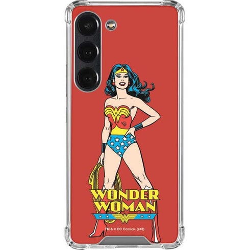 DC Comics Wonder Woman Classic Art Pose Galaxy S23 Clear Case