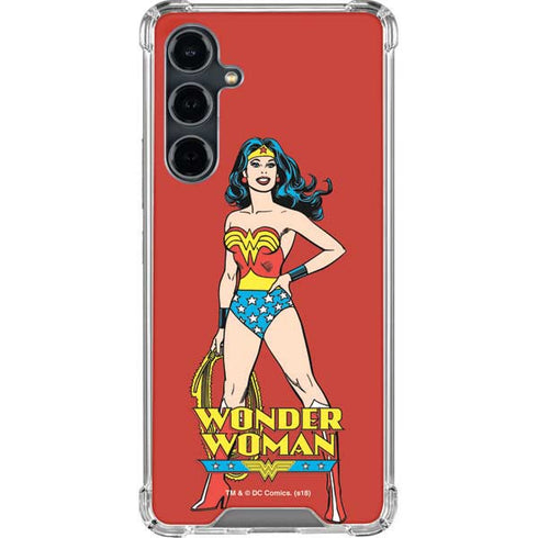 DC Comics Wonder Woman Portrait Galaxy S23 FE Clear Case