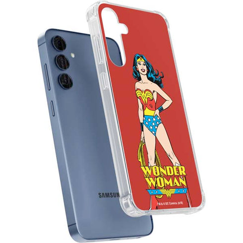 DC Comics Wonder Woman Portrait Galaxy S24 Clear Case