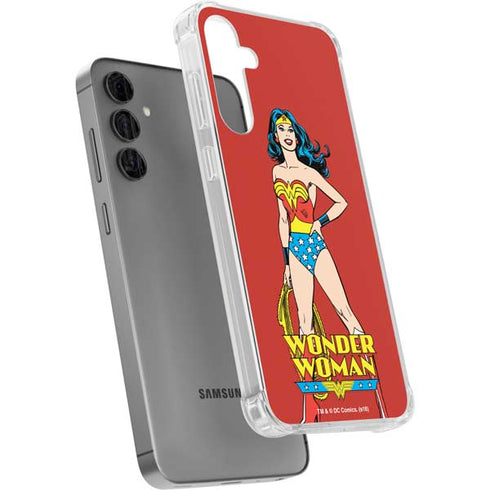 DC Comics Wonder Woman Portrait Galaxy S24 Plus Clear Case