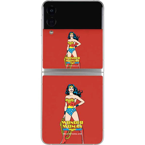 DC Comics Wonder Woman Classic Art Pose Galaxy Z Flip4 5G Skin