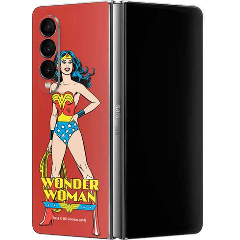 DC Comics Wonder Woman Classic Art Pose Galaxy Z Fold4 5G Skin