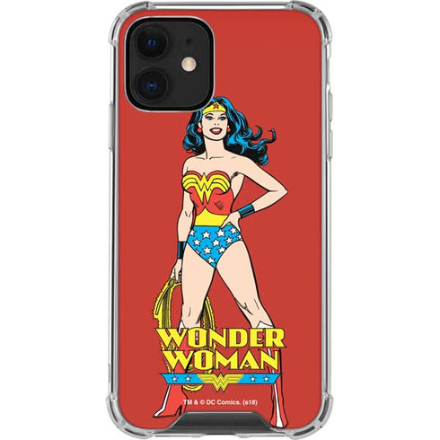 DC Comics Wonder Woman Classic Art Pose iPhone 12 Clear Case