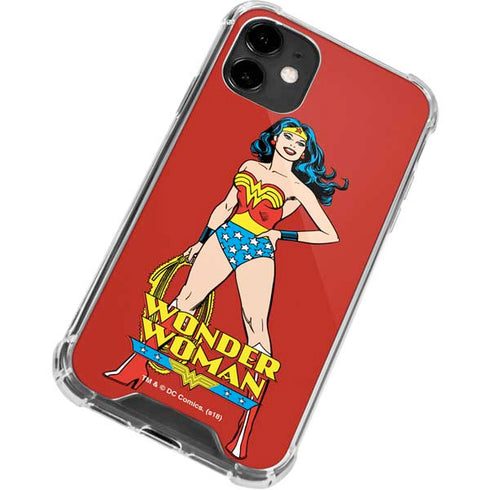 DC Comics Wonder Woman Classic Art Pose iPhone 12 Clear Case