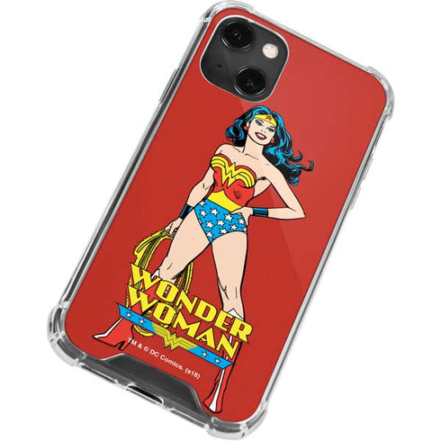 DC Comics Wonder Woman Classic Art Pose iPhone 14 Plus Clear Case