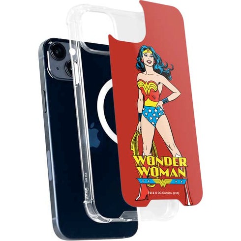 DC Comics Wonder Woman Classic Art Pose iPhone 14 Plus MagSafe Case