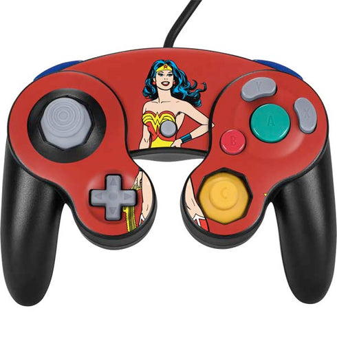 DC Comics Wonder Woman Classic Art Pose Nintendo GameCube Controller Skin