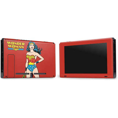 DC Comics Wonder Woman Classic Art Pose Nintendo Switch Bundle Skin