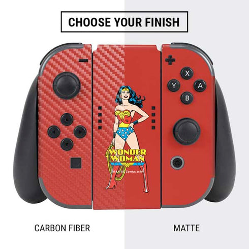 DC Comics Wonder Woman Classic Art Pose Nintendo Switch Bundle Skin