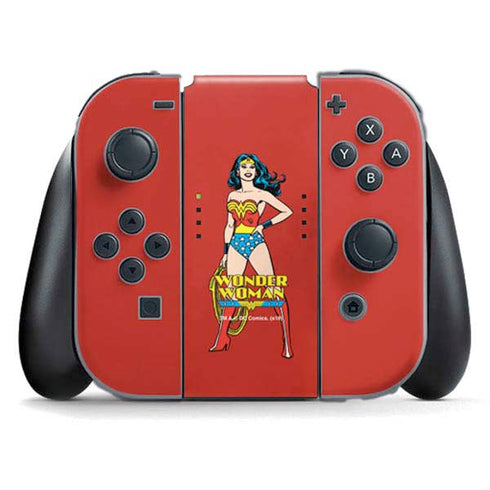 DC Comics Wonder Woman Portrait Nintendo Switch (2017-2021) Joy-Con Controller Skin