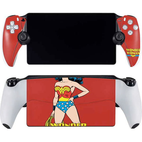 DC Comics Wonder Woman Portrait PlayStation Portal Remote Player Skin