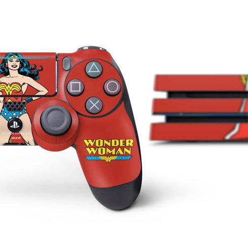 DC Comics Wonder Woman Classic Art Pose PS4 Pro Bundle Skin