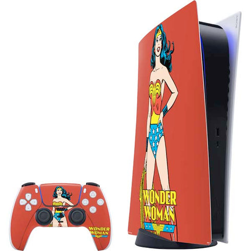 DC Comics Wonder Woman Classic Art Pose PS5 Digital Edition Bundle Skin