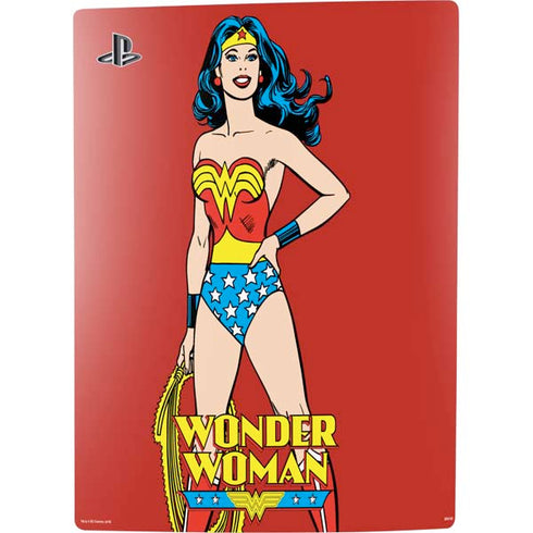 DC Comics Wonder Woman Classic Art Pose PS5 Digital Edition Console Skin