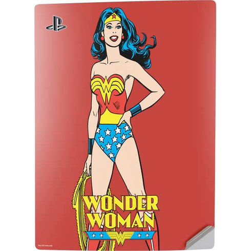 DC Comics Wonder Woman Classic Art Pose PS5 Digital Edition Console Skin