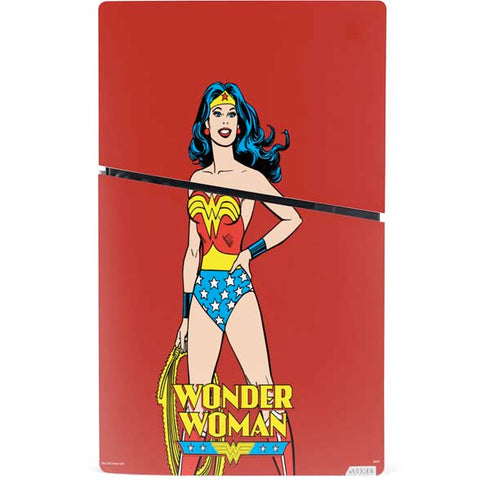 DC Comics Wonder Woman Portrait PS5 Slim Digital Edition Bundle Skin