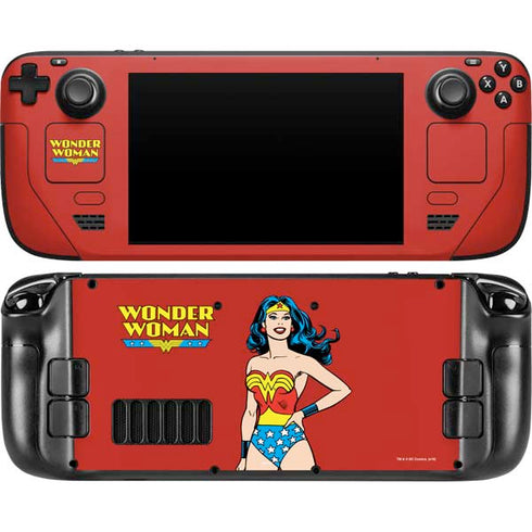 DC Comics Wonder Woman Classic Art Pose Steam Deck Handheld Gaming Computer Skin