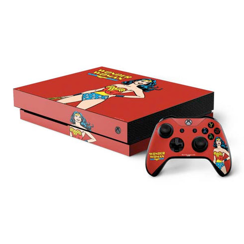 DC Comics Wonder Woman Classic Art Pose Xbox One X Bundle Skin