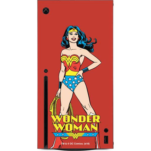 DC Comics Wonder Woman Classic Art Pose Xbox Series X Console Skin
