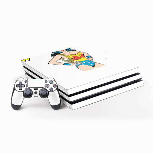 DC Comics Wonder Woman Classic Art Pose PS4 Pro Bundle Skin