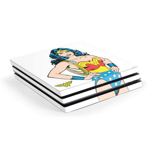 DC Comics Wonder Woman Classic Art Pose PS4 Pro Console Skin