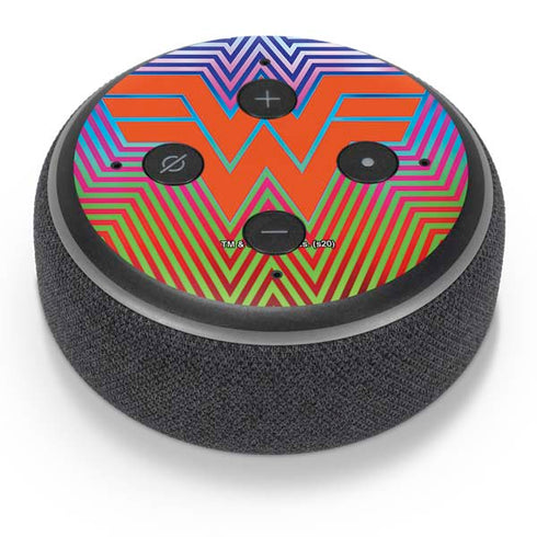 Wonder Woman 1984 (2020) Rainbow Chevron Logo Amazon Echo Dot Skin