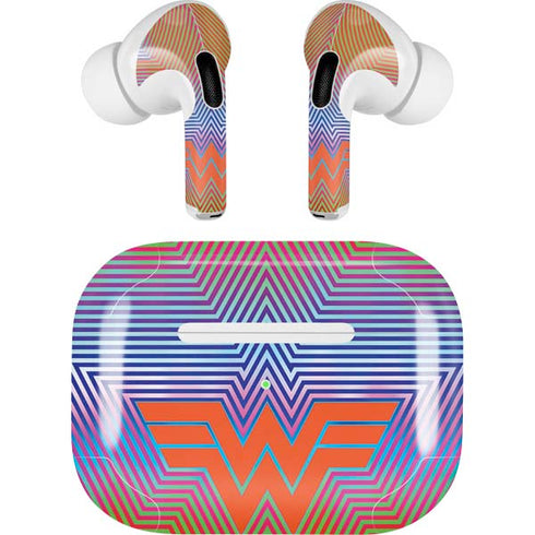 Wonder Woman 1984 (2020) Rainbow Chevron Logo Apple AirPods Pro Skin