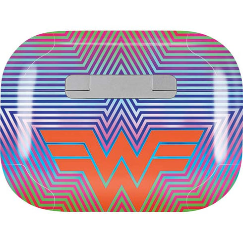 Wonder Woman 1984 (2020) Rainbow Chevron Logo Apple AirPods Pro Skin