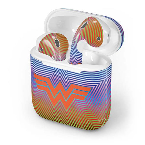 Wonder Woman 1984 (2020) Rainbow Chevron Logo Apple AirPods Skin