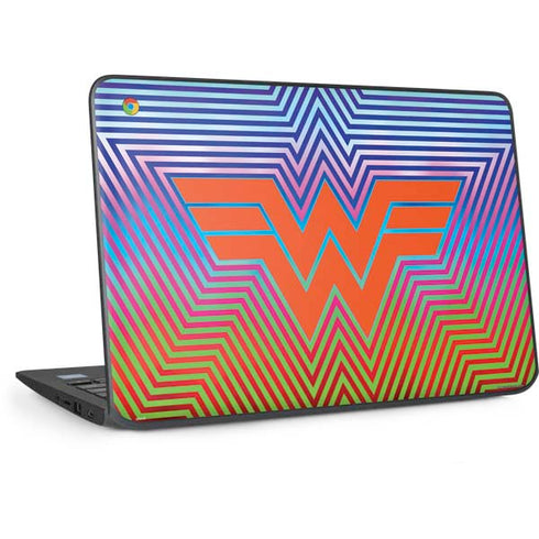 Wonder Woman 1984 (2020) Rainbow Chevron Logo HP Chromebook Skin